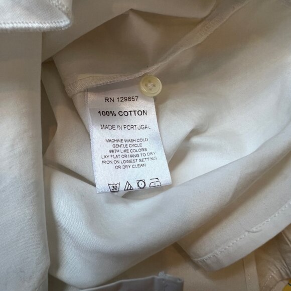 The Shirt Amalia ruffle neck white ruffle button up sz S - Picture 14 of 14